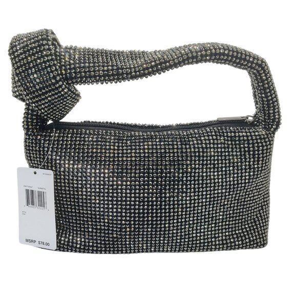 Gunne Sax by Jessica McClintock Etta Diamond Mesh Evening Bag NWT Black - Picture 4 of 10